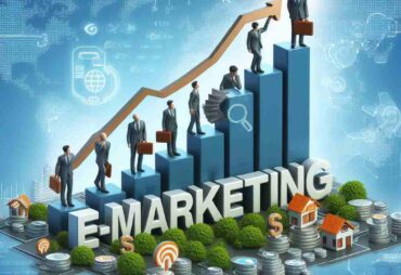 Illustration depicting the mastery of e-marketing strategies